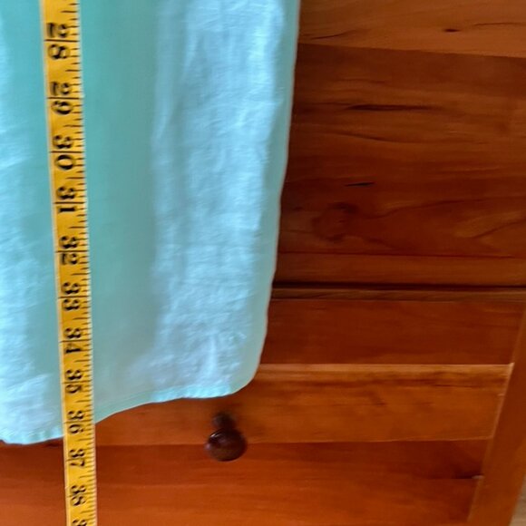 Seafoam Green Vineyard Vines Classic Linen Shift Dress, L - Picture 5 of 7
